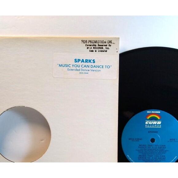 Sparks Music That You Can Dance To Vinyl 12" Promo EP Record 1986 Synth-Pop - Picture 2 of 3